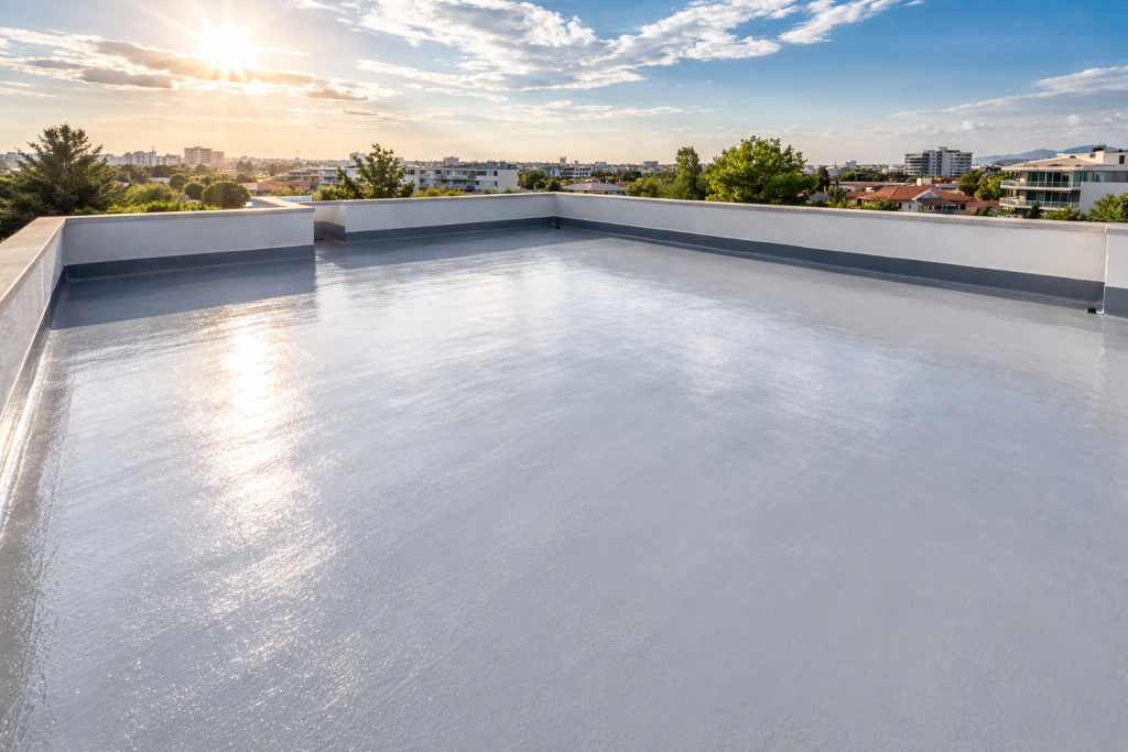 Azotea renovada e impermeabilizada con sistema de alta calidad, realizada por empresa de construcciones y reformas en Valencia.